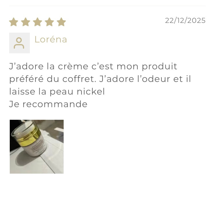 Crème Précieuse à l'Or 24K — Fermeté, nutrition, rides atténuées • 89% naturel