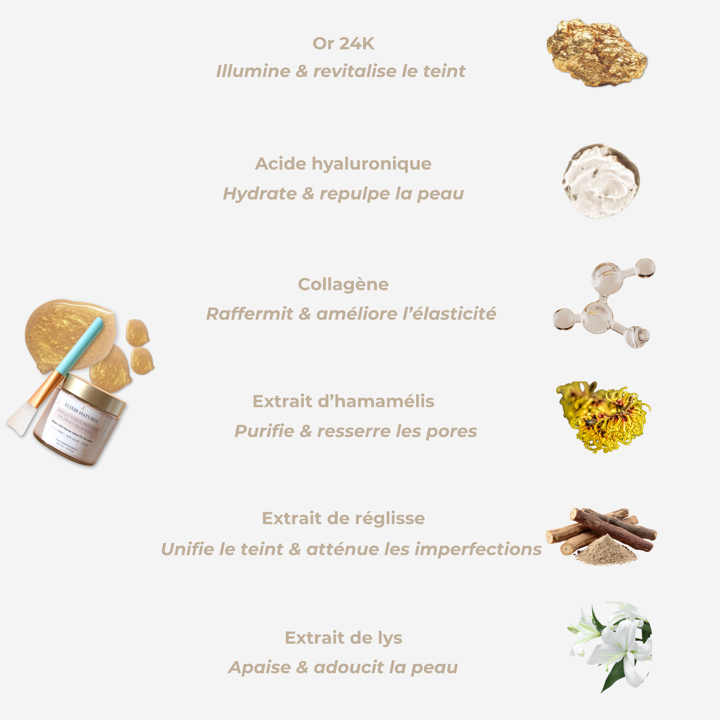 Masque Précieux à l'Or 24K — Régénération intense • 95% naturel