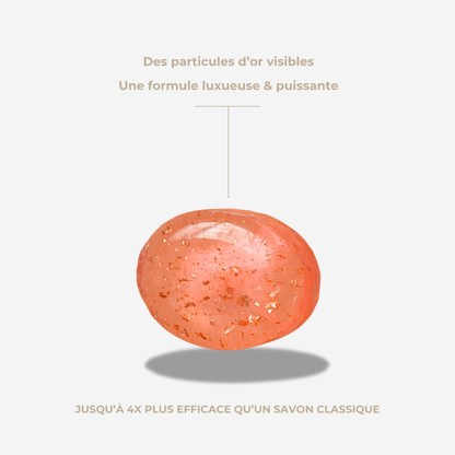 Savon à l'Or 24K — Nettoyage doux & éclat • 72% naturel