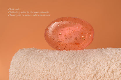 Savon à l'Or 24K — Nettoyage doux & éclat • 72% naturel